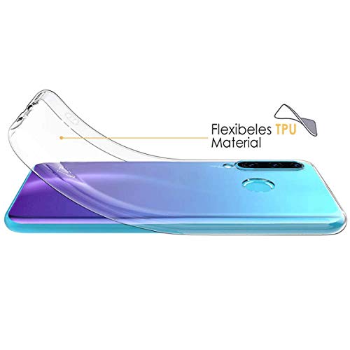 FZZSZS Slim Thin Black and Transparent Case for Oppo Reno 6 Pro 5G, Soft Protective Phone Cover with Flexible TPU Protection Bumper Shell for Oppo Reno 6 Pro 5G (6.55")