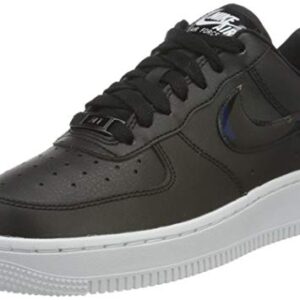 Nike Womens Air Force 1 '07 ESS CJ1646 001 Black Iridescent - Size 8W