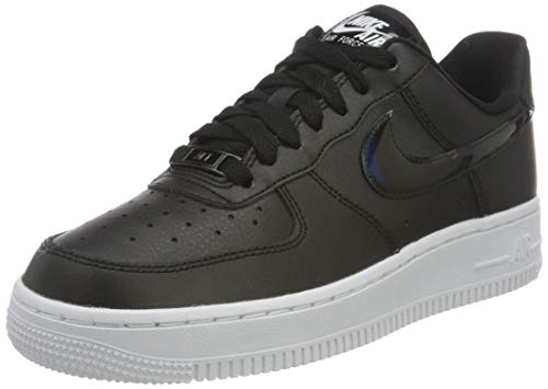 Nike Womens Air Force 1 '07 ESS CJ1646 001 Black Iridescent - Size 8W