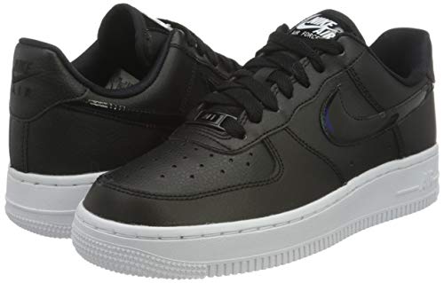 Nike Womens Air Force 1 '07 ESS CJ1646 001 Black Iridescent - Size 8W