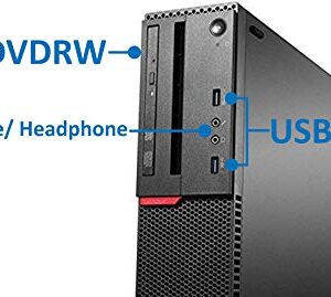 Lenovo ThinkCentre M900 SFF Desktop Computer, Intel Core i7-6700 Upto 4.0GHz, 32GB RAM, 1TB SSD, 4K 2-Monitor Support DisplayPort, HDMI, DVD-RW, AC Wi-Fi, Bluetooth, TDL - Windows 10 Pro (RENEWED)