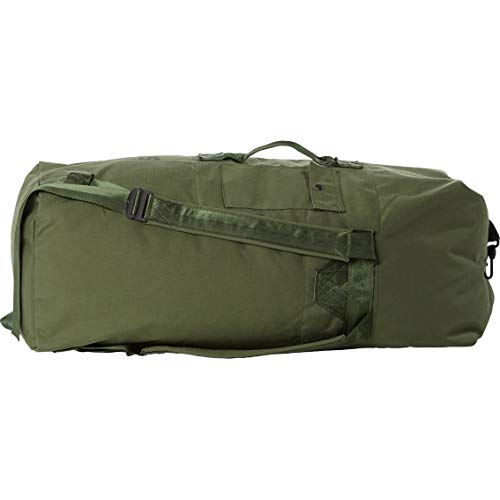 US Army GI Genuine Military Issue Duffle Bag Cordura Nylon 2 Carrying Straps Backpack Sea Bag Bug out Bag Olive Drab (OD Green)