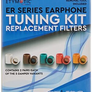 Etymotic Research Tuning Kit for ER Series Earphone with 5 Different Filters (ER-DAMPER5PACK)