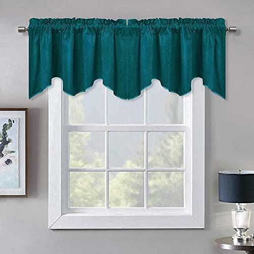 StangH Luxury Home Decoration Bundle Velvet Curtains & Velvet Valances