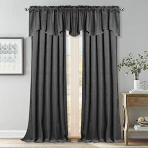 StangH Gorgeous Home Decoration Bundle Velvet Curtains & Velvet Valances