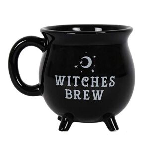 pacific giftware witches brew black ceramic cauldron mug
