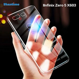 Infinix Zero 5 X603 Case, Scratch Resistant Soft TPU Back Cover Shockproof Silicone Gel Rubber Bumper Anti-Fingerprints Full-Body Protective Case Cover for Infinix Zero 5 Pro X603B (Transparent)