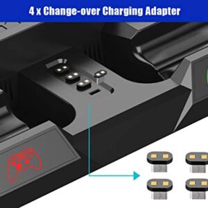 ElecGear Xbox One Vertical Charging Stand with Cooling Fan, 2X 1200mAh Rechargeable Battery Pack for Controller, Games Storage Bracket, Dual Charger Dock for Xbox One, One S, One X and Elite
