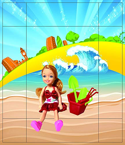 BETTINA Mini Fashion Doll, 5 Inches Dress-Up Doll, with Small Accessories Aged 3+ (Beach Girl)