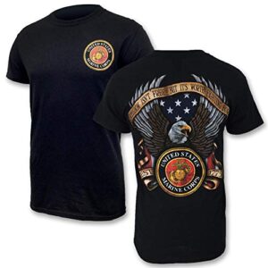 United States Marine Corps Freedom Isn't Free T-Shirt, Large, Black