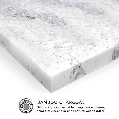 BioPEDIC 3-Inch Bamboo Charcoal Infused Memory Foam Mattress Topper - Twin XL