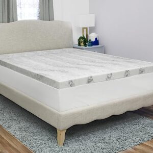 BioPEDIC 3-Inch Bamboo Charcoal Infused Memory Foam Mattress Topper - Twin XL