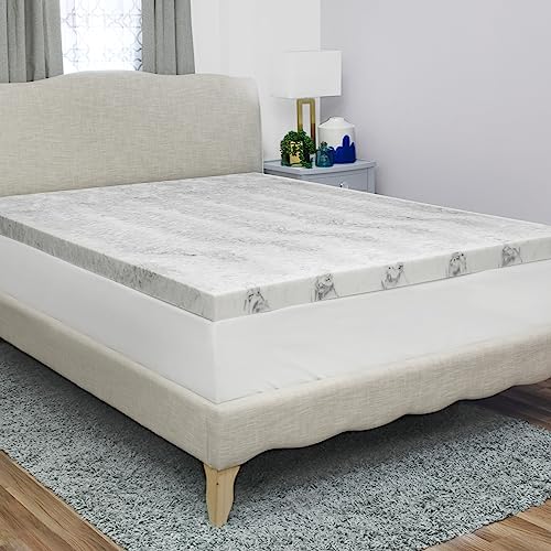 BioPEDIC 3-Inch Bamboo Charcoal Infused Memory Foam Mattress Topper - Twin XL