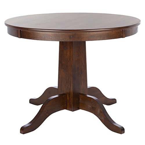 Safavieh Home Collection Sergio Rustic Café Brown Round Dining Table