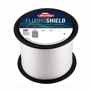 berkley fluoroshield™, clear, 4lb | 1.8kg, 300yd | 274m fishing line, suitable for freshwater environments, ocean blue