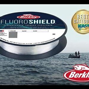 Berkley FluoroShield™, Clear, 15lb | 6.8kg, 300yd | 274m Fishing Line, Suitable for Freshwater Environments