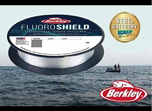 Berkley FluoroShield™, Clear, 15lb | 6.8kg, 300yd | 274m Fishing Line, Suitable for Freshwater Environments