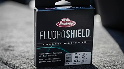 Berkley FluoroShield™, Clear, 15lb | 6.8kg, 300yd | 274m Fishing Line, Suitable for Freshwater Environments