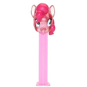 pez my little pony candy dispenser - crystal pinkie pie with 2 extra candy refills | new crystal design for 2020 | my little pony party favors, grab bags
