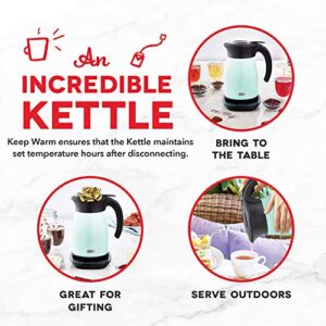 Dash Insulated Electric Kettle, Cordless Hot Water Kettle - Matte Aqua, 57oz/1.7L