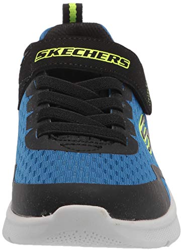 Skechers boys Microspec Max Sneaker, Royal/Black, 13 Little Kid US