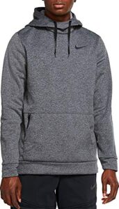 nike therma men's pullover training hoodie cu6214-071 (large) charcoal heather/black