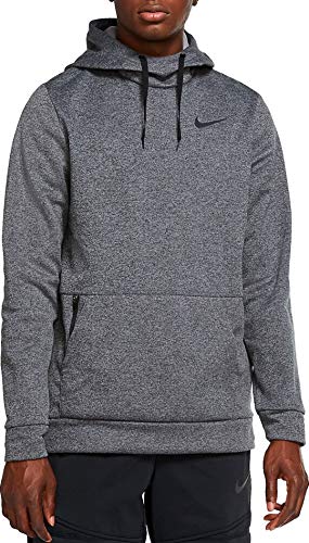 Nike Therma Men's Pullover Training Hoodie Cu6214-071 (Large) Charcoal Heather/Black