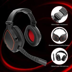 HUHD Wireless Gaming Headset Headphones for Xbox one, Xbox Series X, Xbox Series S, Xbox 1 Game Gaming Headphones with Microphone Over Ear