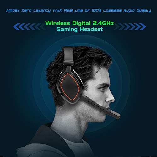 HUHD Wireless Gaming Headset Headphones for Xbox one, Xbox Series X, Xbox Series S, Xbox 1 Game Gaming Headphones with Microphone Over Ear
