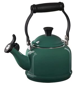 le creuset enamel on steel demi tea kettle, 1.25 qt., artichaut