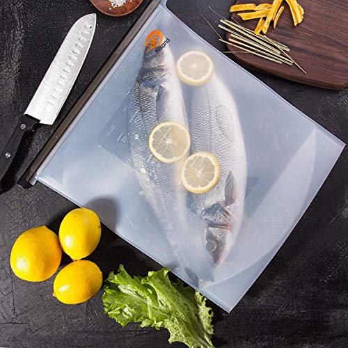 Gallon Silicone Bags Reusable Silicone Food Bag Reusable Sandwich Bags Liquid Reusable Bags Silicone Storage Bags Silicon Containers Plastic Conteiner Freezer Size Snack Lunch Sous Vide