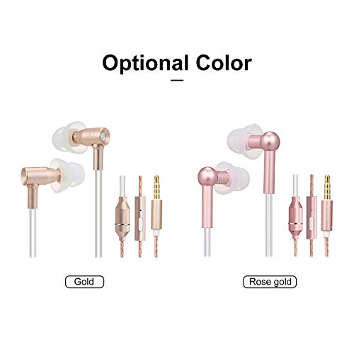 Docooler Air Tube Earbud Headphones Anti-Radiation in-Ear Headset EMF-Free Wired Stereo Earphone with Microphone & Volume Control - Compatible with Smart Devices