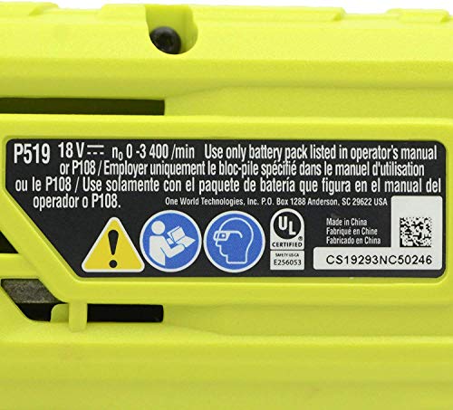 RYOBI 18-Volt ONE+ Cordless Reciprocating Saw (Bare Tool, P519) (Renewed)