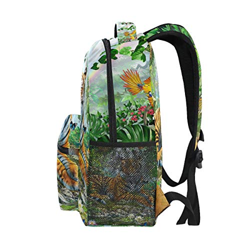 UMIRIKO Tiger Leopard Butterfly Animal Backpack School Bookbag for Boys Girls 2022105