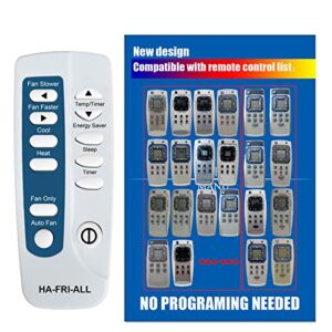 replacement for frigidaire air conditioner remote control listed in the picture (b)