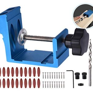 Pocket Hole Jig Kit Dowel Drill Joinery Screw Kit Carpenters Wood Woodwork Guides Joint Angle Tool Carpentry Locator