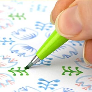 Pentel SES15C Brush Sign Pen Pen Tip Flexible Fiber 12 Colors