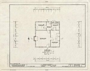 historic pictoric : blueprint habs nc,84-alb,1- (sheet 2 of 4) - freeman-marks house, 112 north third street, albemarle, stanly county, nc 20in x 16in