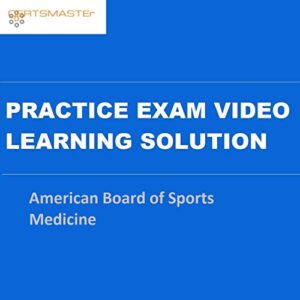 certsmaster american board of sports medicine practice exam video learning solutions