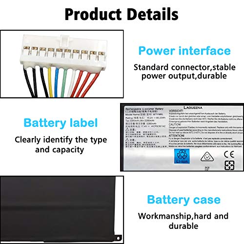 LAQUEENA BTY-M6L Laptop Replacement Battery for MSI GS65 Stealth Thin 8RF 8RE 9RE PS42 8RB P65 Creator 8RD 8RE MS-16Q2 MS-16Q3 PS63 Modern 8RC GS75 8SG Series MS-16Q2 MS-16Q21 15.2V 80.25WH 6-Cell