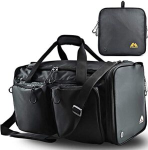 duffle bag for men ultra-lightweight foldable gym duffle bag | 40l capacity shoes compartment & wetpocket | multi-function carry | perfect for travel & workout beach bag tote bag for women