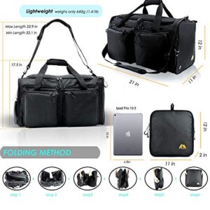 Duffle Bag for Men Ultra-Lightweight Foldable Gym Duffle Bag | 40L Capacity Shoes Compartment & WetPocket | Multi-Function Carry | Perfect for Travel & Workout Beach Bag Tote Bag for Women