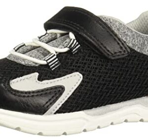 OshKosh B'Gosh Boy's EverPlay Bohemia Running Shoe, Black, 4 Toddler