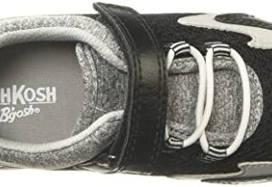 OshKosh B'Gosh Boy's EverPlay Bohemia Running Shoe, Black, 4 Toddler