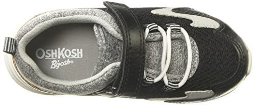 OshKosh B'Gosh Boy's EverPlay Bohemia Running Shoe, Black, 4 Toddler