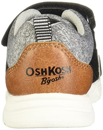 OshKosh B'Gosh Boy's EverPlay Bohemia Running Shoe, Black, 4 Toddler