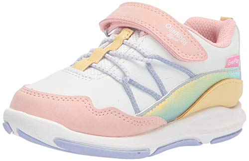 OshKosh B'Gosh Girls EverPlay Soley Sneaker, White Multi, 5 Toddler