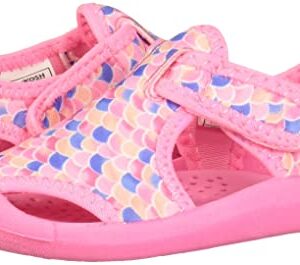 OshKosh B'Gosh Girls Aquatic Water Shoe Sport Sandal, Fuchsia/Multi, 9 Wide Toddler