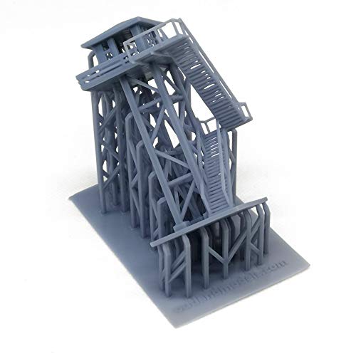 Outland Models Railroad Scenery Large Watchtower Grey N Scale 1:160