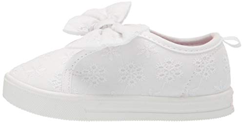 OshKosh B'Gosh Girls Dahlia Sneaker, White, 8 Toddler